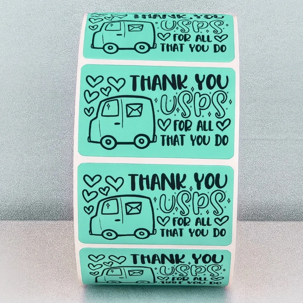 Thank You USPS Stickers – Mail Carrier Appreciation Labels for Packages 2